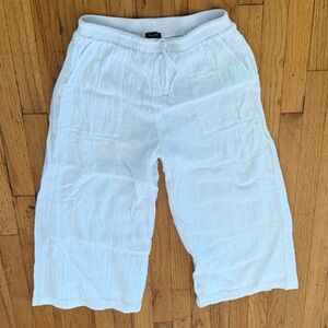 Splendid Light Cream Elastic Waist Pants